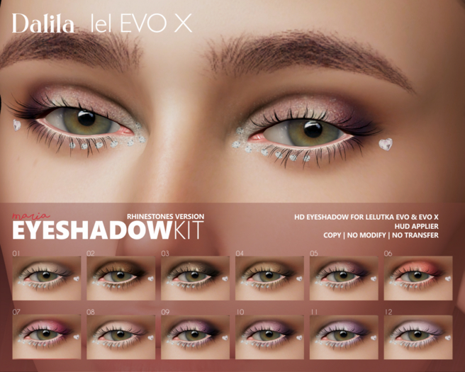 Dalila Maria Eyeshadow Kit - Rhinestone Version