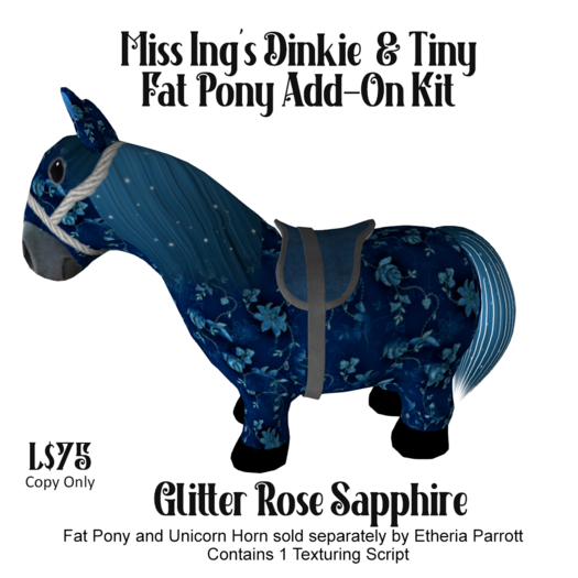 Miss Ing's Fat Pony Add-On Kit Glitter Rose Sapphire 