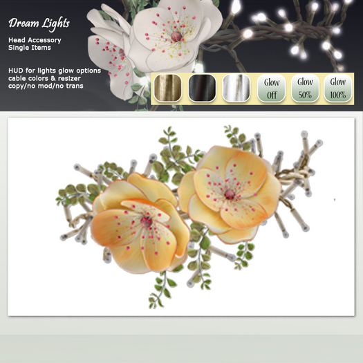 *LODE* Head Accessory - Dream Lights [orange]
