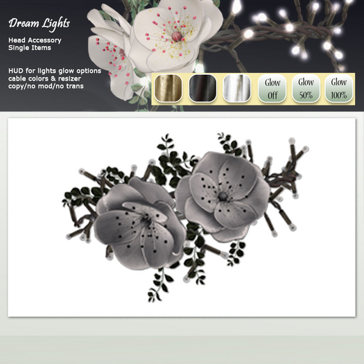 *LODE* Head Accessory - Dream Lights [black]