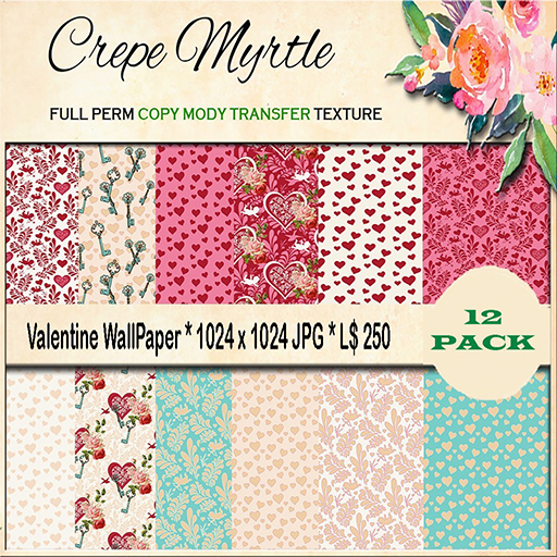 Crepe Myrtle Valentine WallPaper