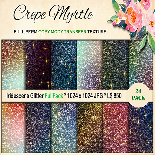 Crepe Myrtle Iridescens Glitter FullPack