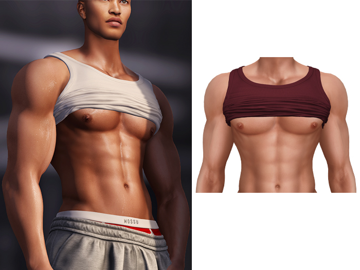 Mossu - Felix Tank Top - Cherry 