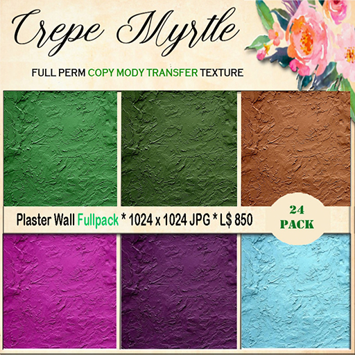 Crepe Myrtle Plaster Wall FullPack