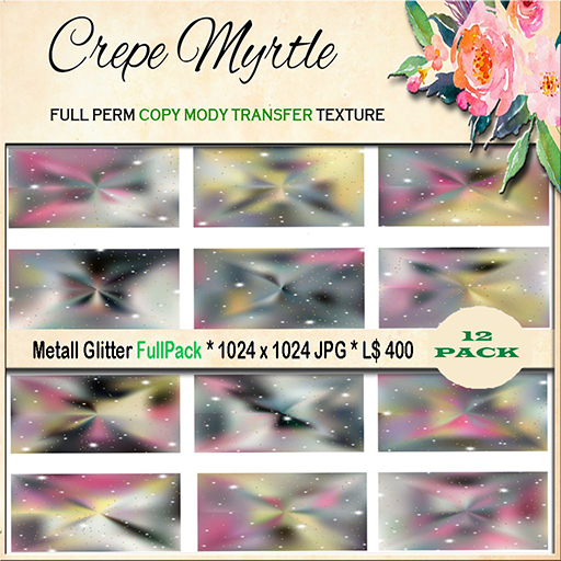 Crepe Myrtle Metall Glitter FullPack