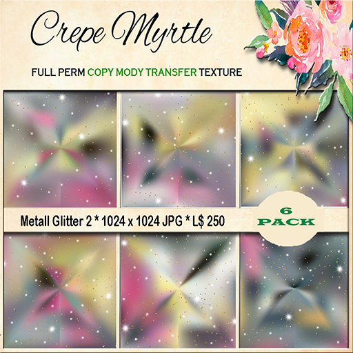 Crepe Myrtle Metall Glitter 2