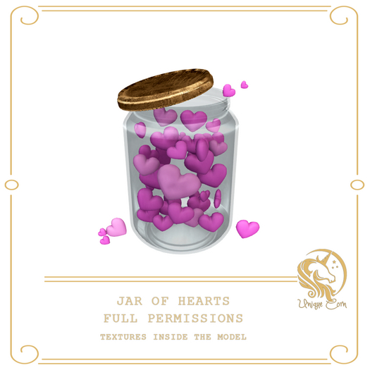 Full Perm Jar of Hearts - w custom AO and texture