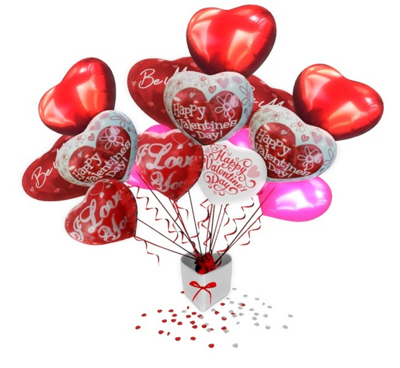 Happy Valentine Box Ballons