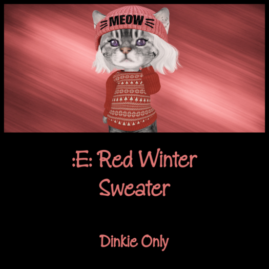 :E: Red Winter Sweater