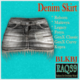 [R39] Denim Skirt-BLKBJ