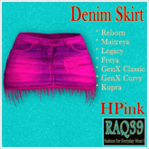 [R39] Denim Skirt-HPink