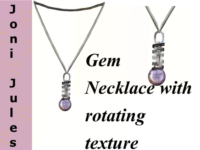 Rotating Gem Texture Necklace