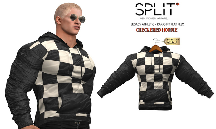 SPLIT APPAREL - Checkered Hoodie DEMO