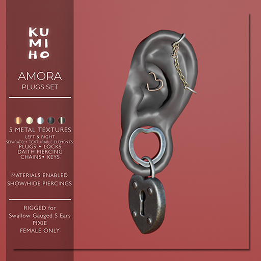 .[ KUMIHO ]. Amora Plugs Set PIXIE - Swallow