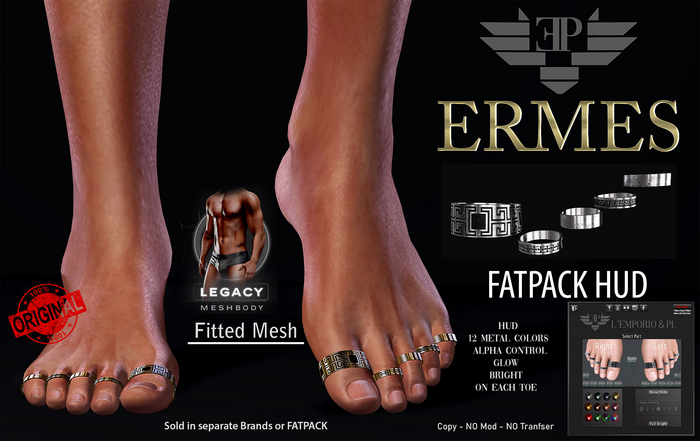 L'Emporio&PL::*Ermes*::-Toe Rings-[LEGACY] Meshbody (m)