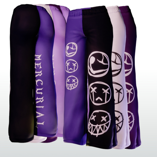 : mercurial : split sweats : violet
