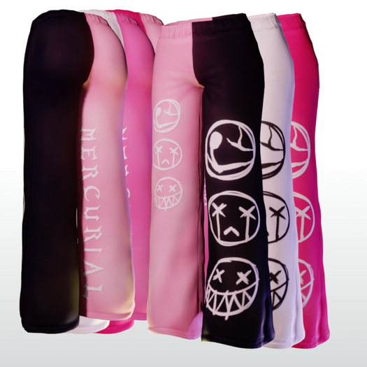 : mercurial : split sweats : pink