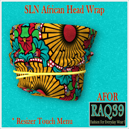[R39] SLN African Head Wrap-AFOR