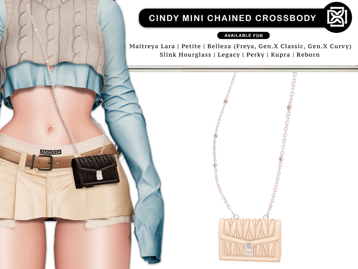 Addams // Cindy Mini Chained Crossbody // N*2