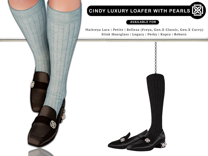 Addams // Cindy Luxury Loafer with Pearls // N*30