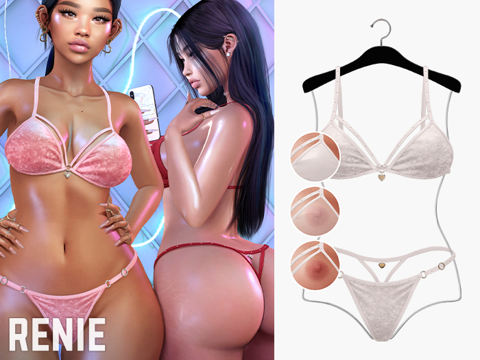 RENIE : SUGAR LINGERIE SET - WHITE