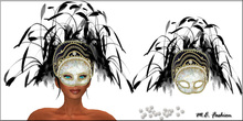 M.E. Fashion - Black and White Pearl Mask