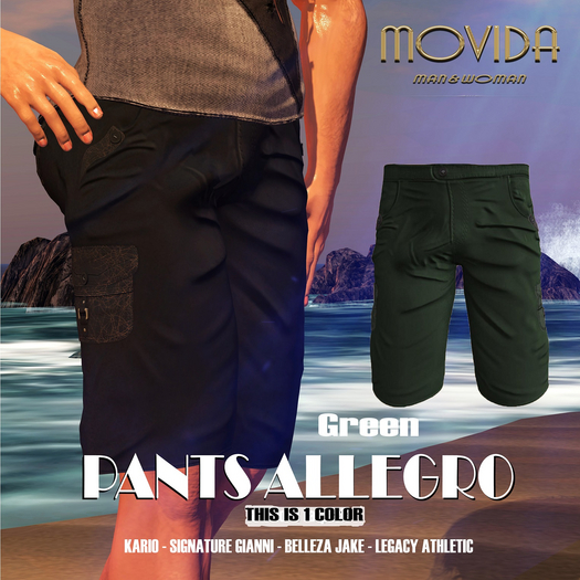 MOVIDA - PANT ALLEGRO GREEN