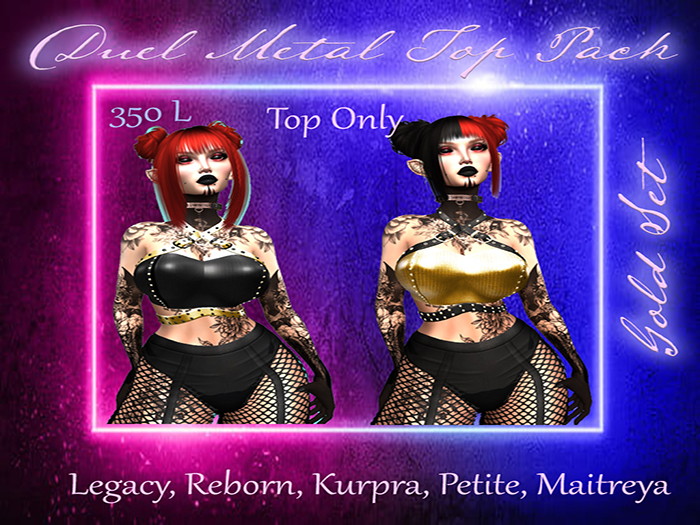 (DD) Gold Metal Tops 