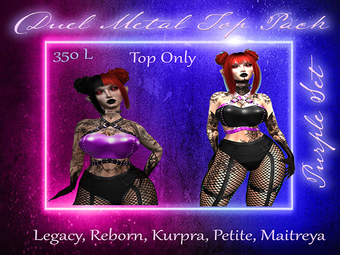 (DD) Purple Metal Tops 