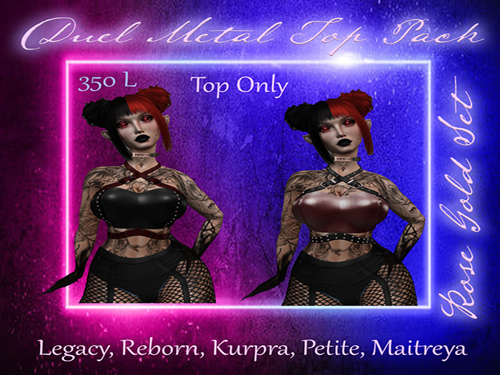 (DD) Rose Gold Metal Tops 