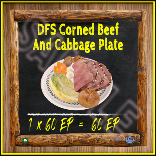 TEXTURE - DFS Corned Beef And Cabbage Plate (Full Perm)