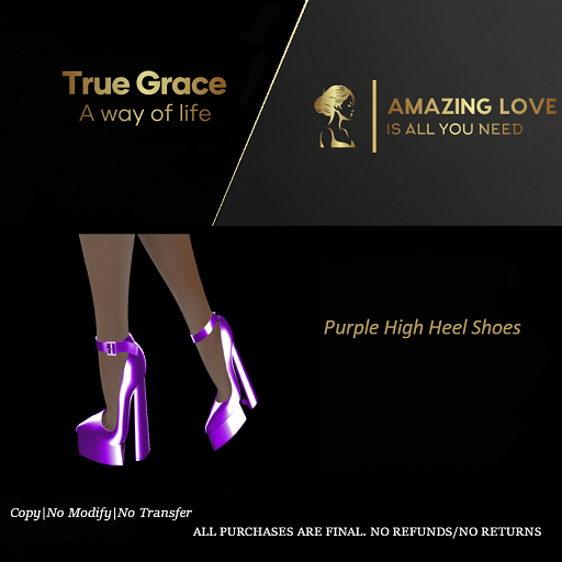 Purple High Heel Shoes - ReBorn