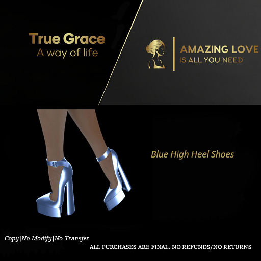 Blue High Heel Shoes - Legacy