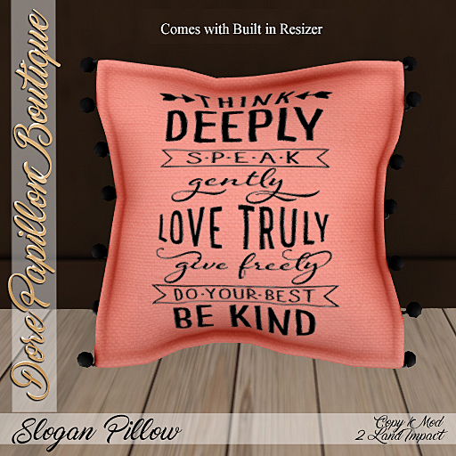 DPB Slogan Pillow - Think Deeply