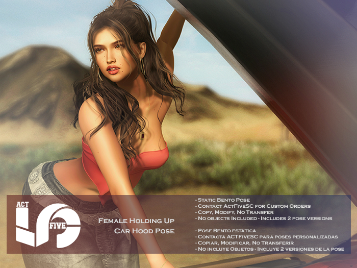 ACT5-1022-Female Holding Car Hood Pose BOXED