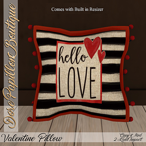 DPB Valentine Pillow - Hello Love