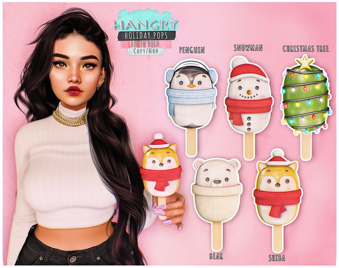 Hangry - Holiday pops - snowman