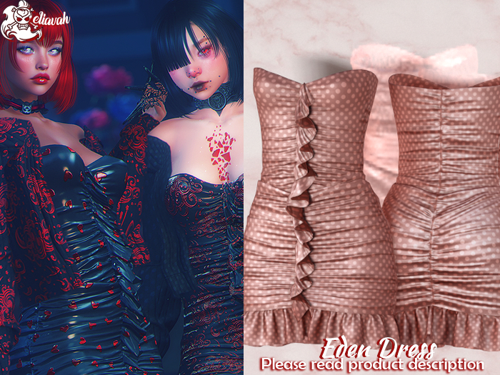 Eliavah ~ Eden Dress [ROSEGOLD POLKA]