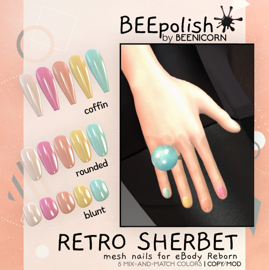  BEEpolish - Retro Sherbet (FATPACK) eBody [add]