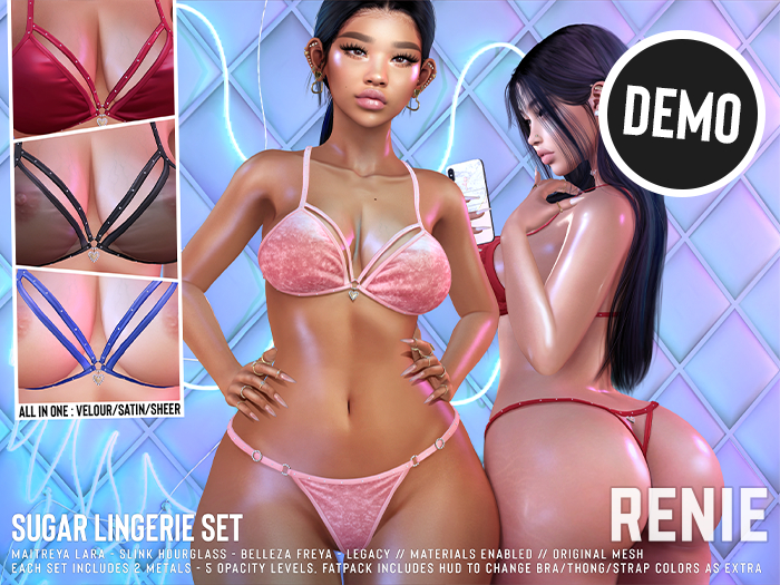 RENIE : SUGAR LINGERIE SET - DEMO