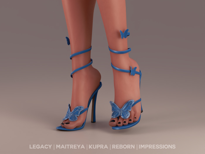 $NT Butterfly Sandals BLUE