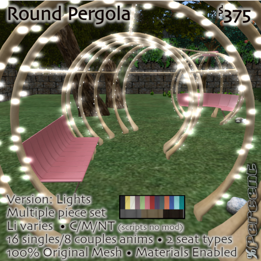 %Pergola (Lights) Set *MESH* Delivery Box