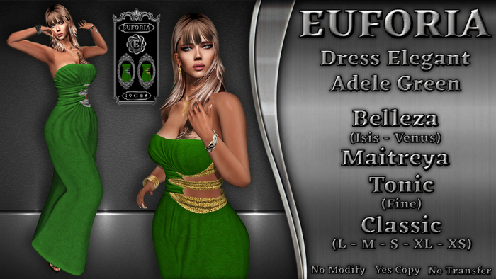 * EUFORIA * Dress Elegant Adele Green