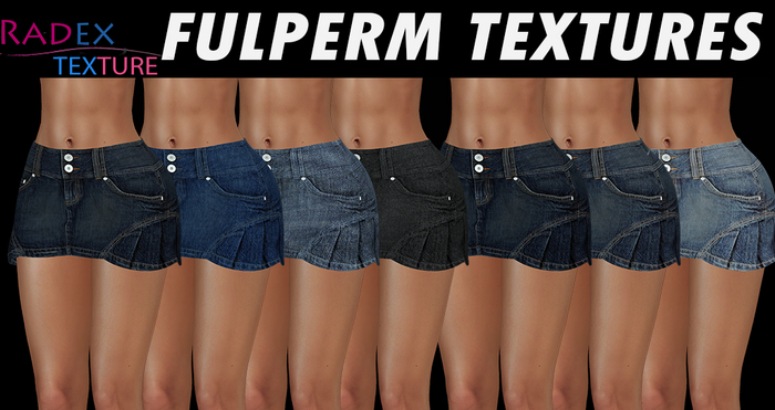 RADEX F.P.T.-.WC1845 Mini Denim Skirt With Side Flares