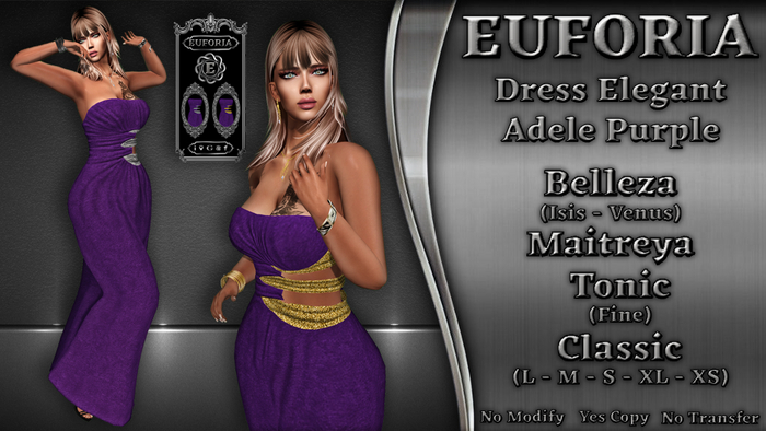 * EUFORIA * Dress Elegant Adele Purple
