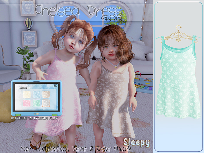 Sleepy. Chelsea Dress Mint