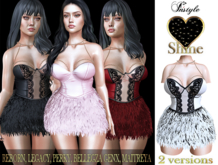 InStyle -Dress Lera White/Black Lace//REBORN, LEGACY, PERKY, BELLEGZA GENX, MAITREYA