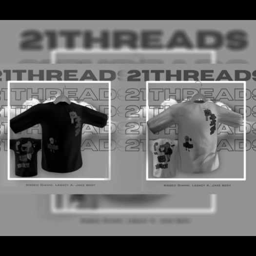 [21 Threads] Bad Crocodile Oversized T-Shirt DEMO