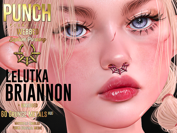PUNCH / Septum Piercing / Webbed / LeL BRIANNON LeLutka Piercings Jewelry