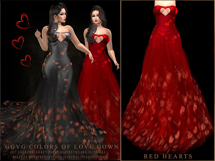 GGVG COLORS OF LOVE RED HEARTS